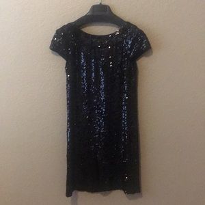 Banana Republic Black Sequin Party Dress